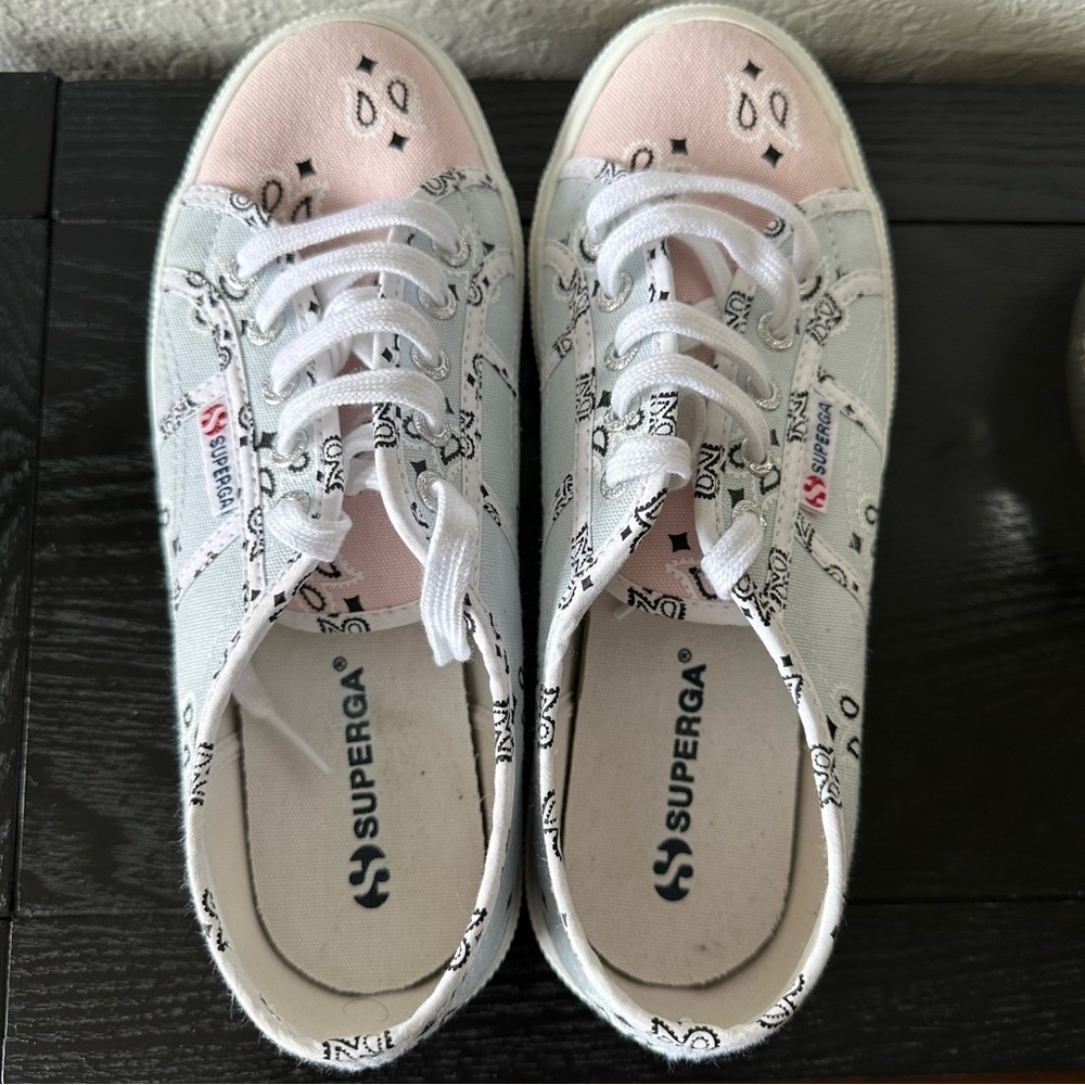 2750 Bandana Mix Blue Multi Sneakers Size:7.5 - Picture 7 of 12